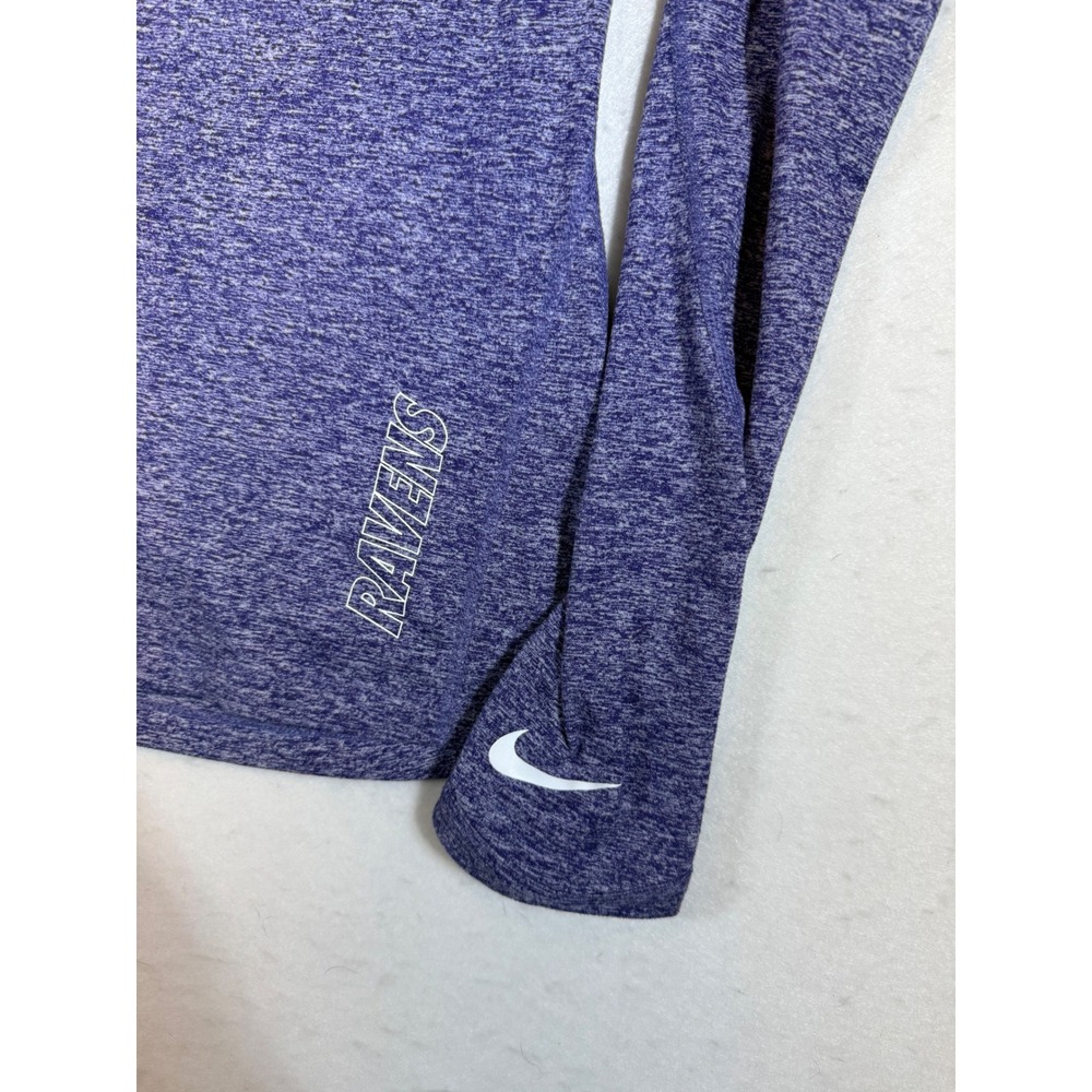 Nike Baltimore Ravens NFL Dri-FIT Quarter Zip Pullover  Women's Medium Purple - Picture 3 of 4